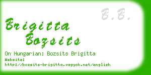 brigitta bozsits business card